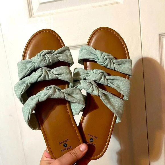 Shade & Shore Shoes - Shade & Shore bow detail sandals 7​